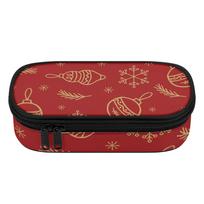 Pencil Case 300D Polyester Casual Zip Around Closure with Mesh Pocket Removable Divider and Pen Slots for School and Study One Size