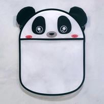 Childrens Bathroom Mesh Storage Bag Waterproof Hanging Toy Organizer For Bathtub Use Panda,35X45CM