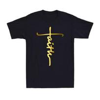 Faith Cross Christian Christianity Faith Re T-Shirt Premium S-4XL Fast Shipping S