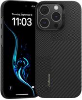 Oem Benks Montage Magnetic Armor Air Kevlar Case PC Frame 600D+1500D (MB66) Apple iPhone 16 Pro Max dėklas telefonui juodos spalvos