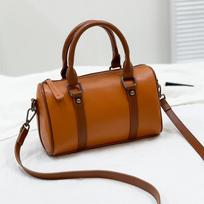 Leather Boston Bag Women'S Bag Shoulder Fashion Messenger Bag New High-End Handbag