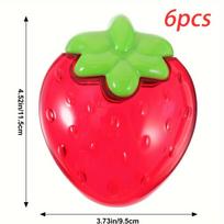 6 packs of strawberry jewelry boxes, candy boxes, candy cans, candy containers, Valentine's Day strawberry containers, gifts for teachers and friends 6pcs