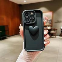 3D Heart Soft Silicone Phone Case For Samsung Galaxy F05 F15 F55 F54 F34 F14 F04 F23 5G F41 F12 J4 J6 Plus J7 Prime ON7 Cover For Galaxy F05