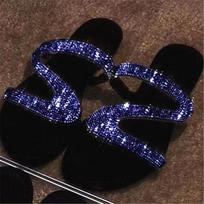 Women Summer Flat Bling Slippers Female Flip Flops Sandals Outdoor Beach Women Sandals  Glitter Shoes for Women 2024 42 sidabras