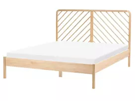 Lovis iš pušies medienos SEPHOS 160 x 200 cm šviesiai ruda