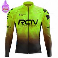 2025 Rcn Team Winter Thermal Fleece Cycling Clothing Men's Jersey Suit Warm Bicycle Bike Clothes MTB Maílllot Ciclismo Hombre S