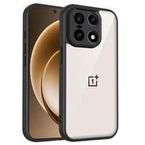 Oneplus 15 CPH2745 CPH2747 dėklas Oro pagalvėlė Atsparus smūgiams Silikoninis buferis Skaidrus matinis galinis dangtelis Kietas telefono dėklas Oneplus15 5G Pc + tpu&OnePlus 15 juoda
