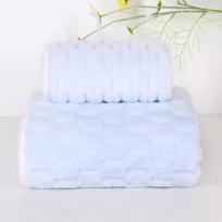Cloud Lattice Coral Fleece Bath Towel - Soft, Absorbent, and Anti-Shedding Adult Wrap. 35x75 cm Edged Towel