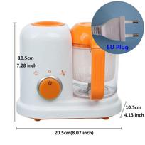 EU AC 200-250V BPA Free Food-Graded PP Steam Food Safe Electric Baby Food Maker Toddler Blenders Steamer Processor