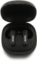 Guess PU 4G Metal Logo ENC TWS belaidės ausinės juodos spalvos