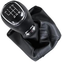 Skoda Octavia III 2012- gear shift knob + gaiter with frame ECO LEATHER 6 SPEED