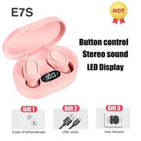 E7S TWS Wireless Headphones Bluetooth Earphone Control Sport Headset Waterproof Microphone Music Earphone Work On All Smartphone juoda