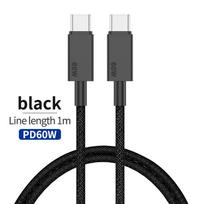65W Flat GaN USB C Charger Dual-port Fast Wall Charger Compact Power Adapter With Foldable Plug For Mobile Phone black line