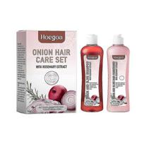 For Hoegoa Onion Rosemary Shampoo Set Nourishing Repairing Drying Fury Smooth Shining Hair Care Set