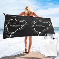 Nurburgring Beach Towel Soft Microfiber Quick Dry Absorbent Quick Towels For Bath W40*H60(CM)