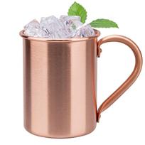 Nauji 100% variniai puodeliai, gryno kieto metalo, Maskvos Mūlo stiliaus, 400 ml kokteilių puodeliai, alaus, pieno puodelis, indai gėrimams 400ml beige