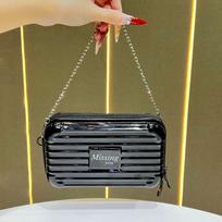 Mini Suitcase Shape Bag Fashion Luggage Bag Handbag Shoulder Bag Waterproof Bag Hard Shell Box Suitcase Purse Clutch Bag