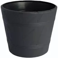 FORM PLASTIC Gėlių vazonas Woody 4 pilkas