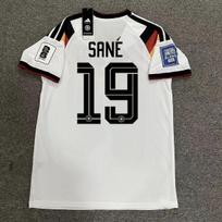 Vokietija Pasaulio taurės marškinėliai Futbolo apranga Gerbėjų versija SANE MULLER WIRIZ L