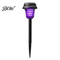 Solar Self-charging Insect Trap Lamp Mosquito Lamp, Outdoor IP66 Waterproof Zapper with Dual Mode, 2 Lawn Repellent Light in 1 & Control for S