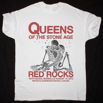 Vintage Red Rock Queens of the Stone Age Shirt White Unisex S-234XL E1329 XXL