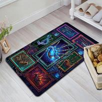 Cyberpunk Bagpipes Pattern Rug Floor Mat for Living Room or Bedroom Soft and Comfortable Carpet a Gift for Birthday and Holiday. 40x60cm( 15x23in )