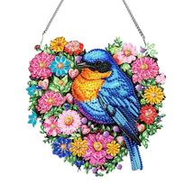 Acrylic Diamond Painting Home Decor Bird Diamond Painting Hanging Pendant 5D DIY Diamond Painting Dots Pendant for  DIY Craft