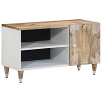 Szafka Pod Telewizor, 80X31,5X46 Cm, Lite Drewno Mango