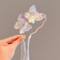Butterfly Princess Hair Hoop Cute Children Headband Elegant Ribbon Hairbands  Hair Accessories Style 3