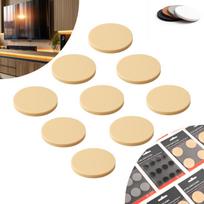 Self-adhesive silicone anti-slip pads, brown, diameter 22 (pack of 9)