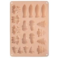 Brown silicone cookie and praline mold 33x24.5x1 cm