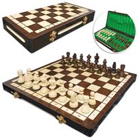 WOODEN CHESS Olympic Burnt 35 x 35 cm MANUFACTURER