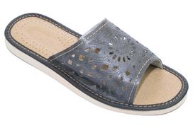 Gray women's slippers  Rozeta , comfortable women's slippers 42