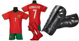 RONALDO PORTUGALIJA vaikų futbolo apranga - 122 + blauzdinės