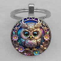 Badge Time Gemstone Keychain Pendant Cross Border Accessories Keychain One Size