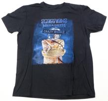 Vintage Scorpions Megadeth Crazy World Tour 2017 T Shirt 2010s Band Black XXXXL