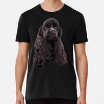 American Cocker Spaniel Black T-Shirt XXXXL