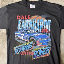 vintage 90s dale earnhardt nascar blue race car pouring on the power black tee Unisex T-Shirt XXXL