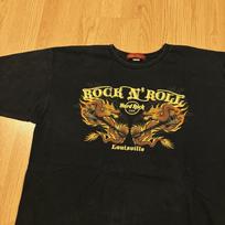 Vintage Hard Rock Cafe Dragon Tribal Logo Black Shirt Size Large Y2k 2000s Unisex T-Shirt XL