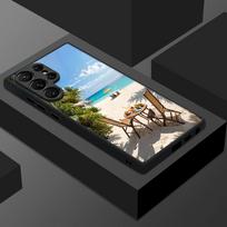 Thin Ring Magnetic Phone Case For Samsung Galaxy S26 Ultra S25 FE S24 S23 S22 Plus S21 FE Romantic Scenery Print Hybrid TPU+PC Matte Cover Samsung S23 Ultra