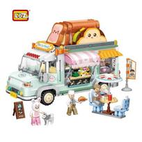1388Vnt LOZ blokeliai Kepyklos sunkvežimis Modelis Automobilis Konstravimo plytos mergaitei Švietimo Kūrybinės dovanos Linksmas žaislas vaikams Brinquedos Boy 1127 no box gray