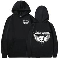 TokioHotel Vokietijos roko grupės grafikos logotipo atspaudas džemperis vyriški drabužiai mada vintažiniai džemperiai pankroko gotikiniai didelio dydžio džemperiai XXL