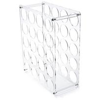 Vinyl Roll Holder 20 Holes Sturdy Acrylic Vinyl Storage Organizer Multifunctional Vinyl Roll Storage Easy-to-Assemble Art Rack