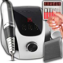 Dantų šepetėlis RTO Frezarka do paznokci manicure pedicure hybrydy 65w lcd + frezy w zestawie