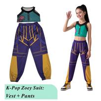 2025 Children Zoey Mira Rumi 3D Print Cosplay Costume Halloween Carnival K-Pop Hunters Girl Group Idol Role Play Dress Up Outfit Height 110cm