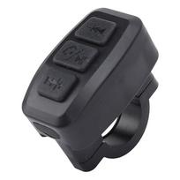 Motorcycle Motorcycle Bluetooth Controller IPX6 Waterproof Phone Remote Control for IOS Android 15M Range (Black)