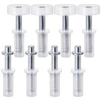 8Pcs Pivots Hinge Top Guide Wheel Spring Loaded Bifold Door Hardware Kits Bifold Closet Door Repair Kits Enduring 1