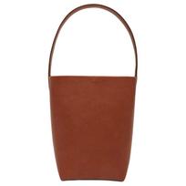 The Row N/S Park Logo Calfskin Tote Bag Women Tote Bags Brown W1314-L72 Basic Set (Bag+Dust Bag)