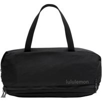 Lululemon 30L Gym Multi-Functional Nylon Fitness Bag With Independent Shoe Compartment Unisex Bags Black Graphite-Grey LU9BRKS-2 Black & Graphite Gray/BLK/GGRE