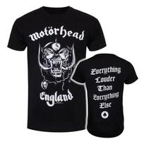 Summer American Motorhead Tshirt England Everything Louder Rock Band Official Black New Mens Tshirt M